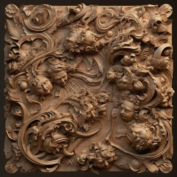 Patterns and decorations (Salvador Dal 3, PATTERN_2315) 3D models for cnc